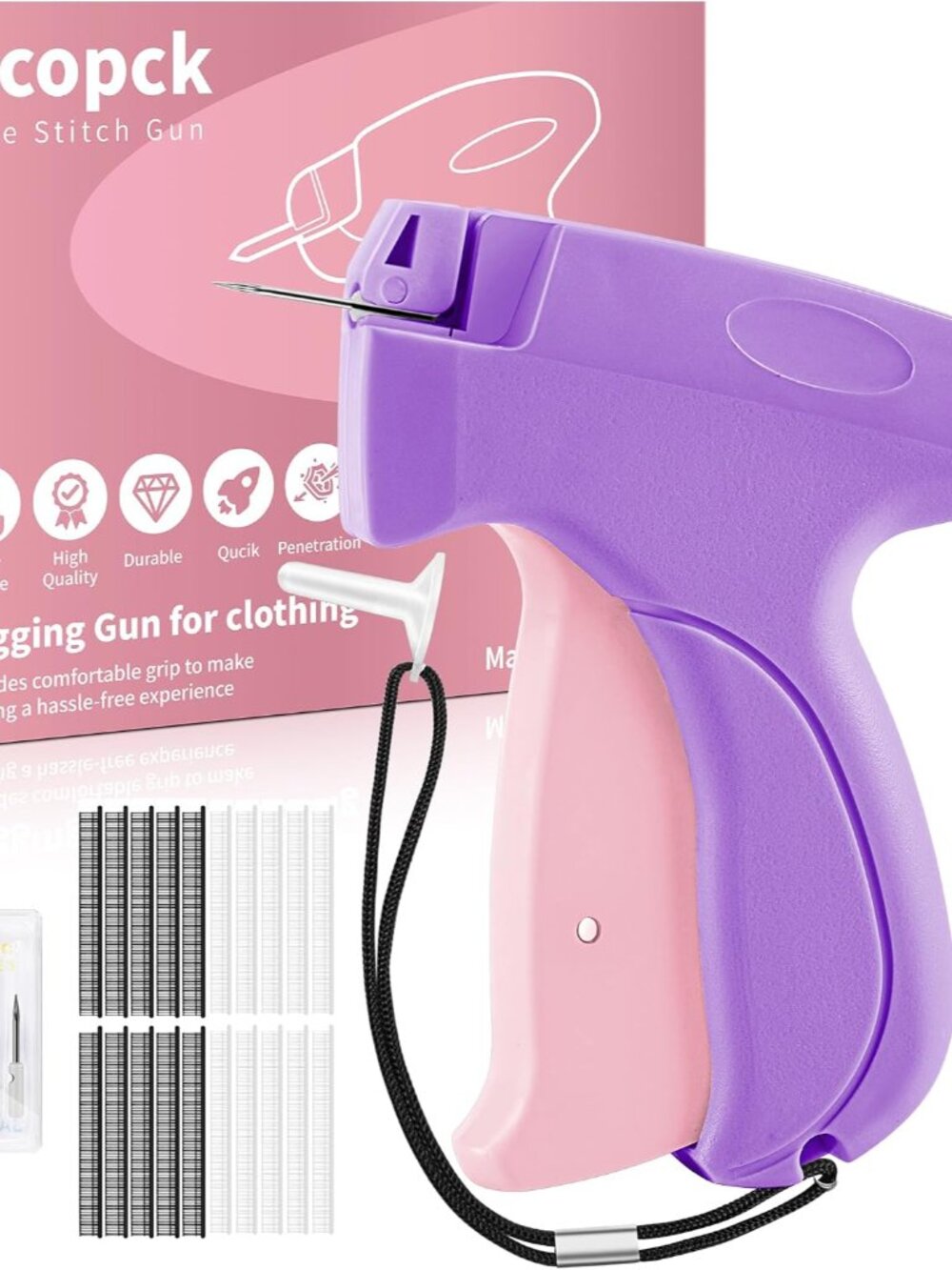 Stitch Gun for Clothes - Handheld Stitch Gun Quick Clothing Fixer - Tagging Gun